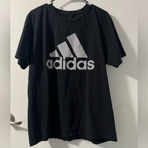 Adidas Black Men's Large T-Shirt, 100% Cotton